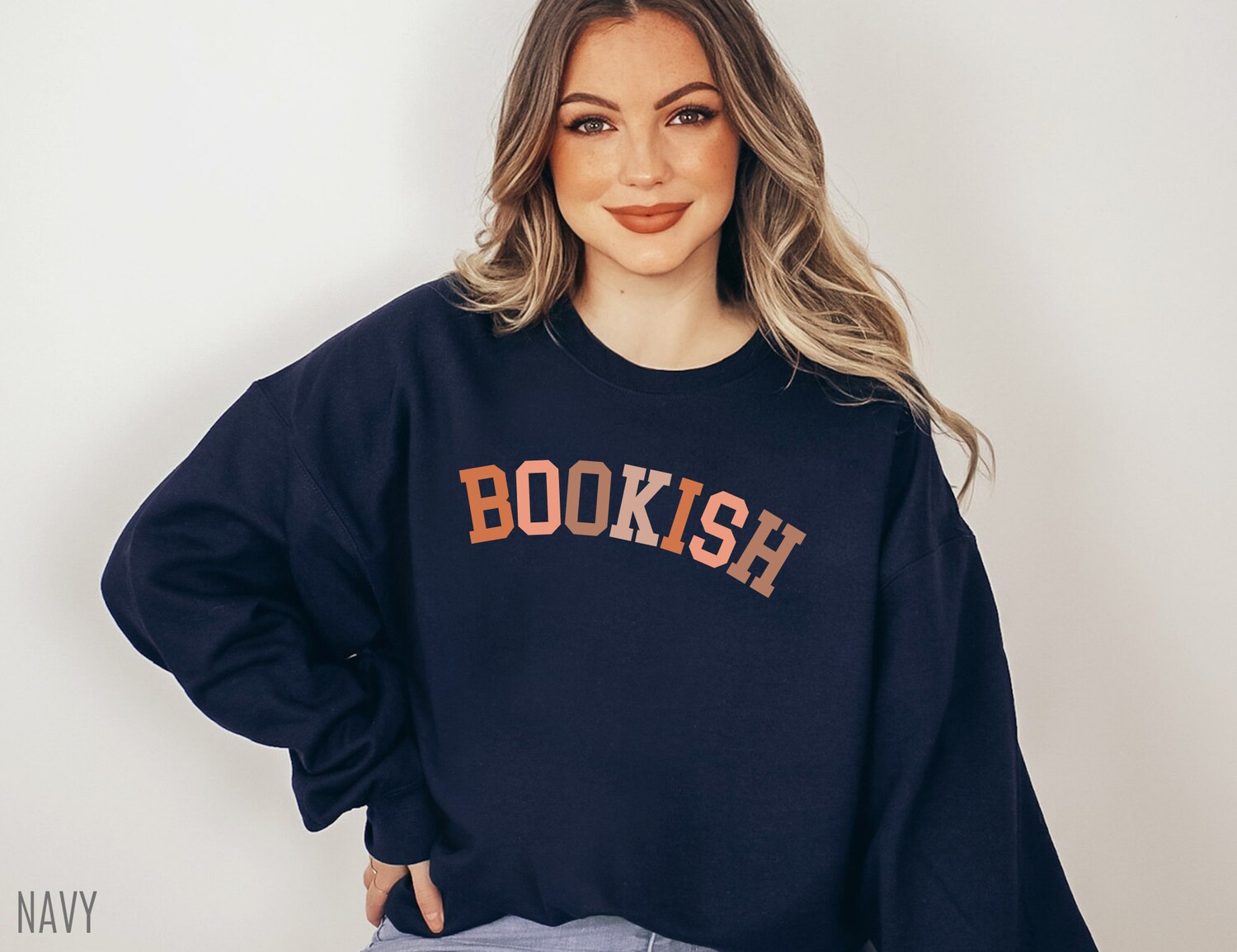 Bookish Reading Lover Teacher Librarian Literature Cute Women Sweatshirt image 2