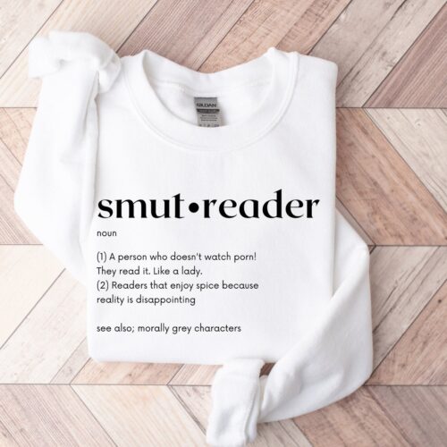 Smut Reader Definition Spicy Bookish Funny Dark Romance Literacy Sweatshirt image 0