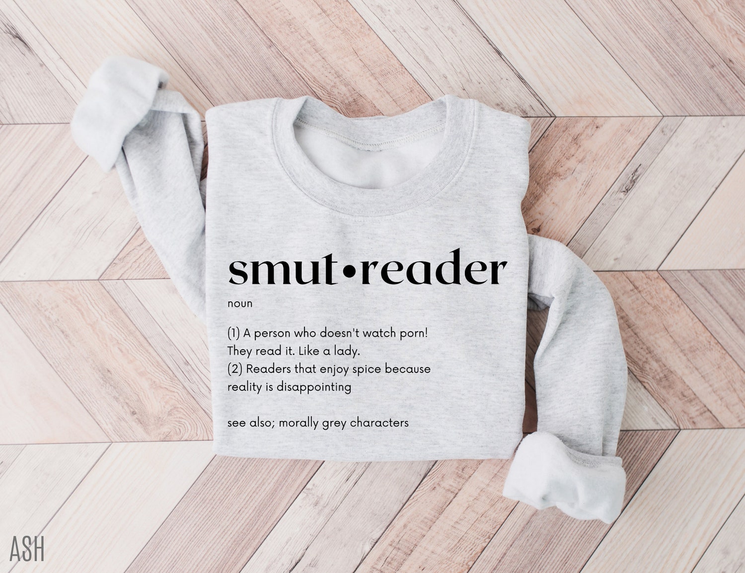 Smut Reader Definition Spicy Bookish Funny Dark Romance Literacy Sweatshirt image 2