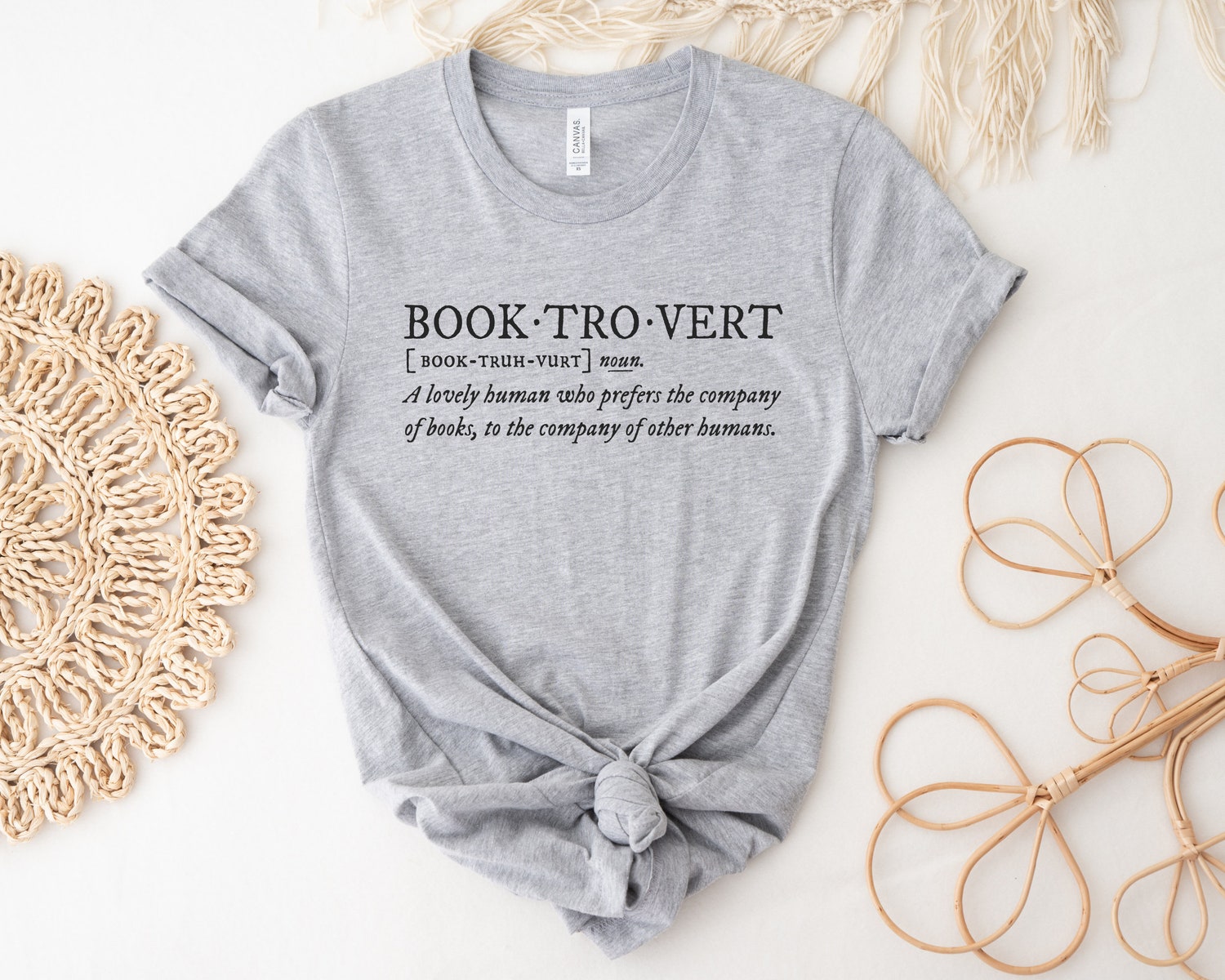 Booktrovert Definition Lover Reading Librarian Teacher Literature Shirt image 2