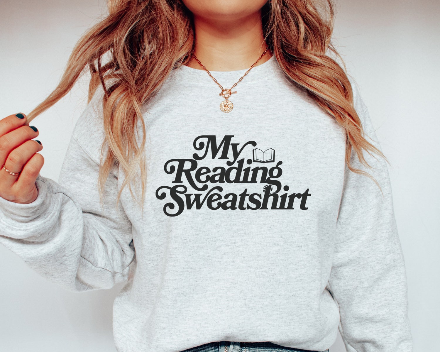 My Reading Lovers Bookish Women Librarians One More Chapter Sweatshirt image 1