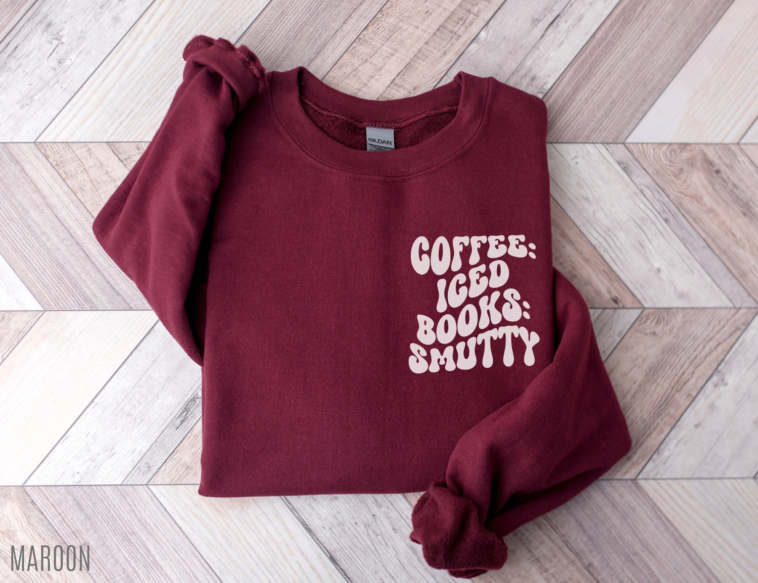 Coffee Iced Books Smutty Lover Smut Reading Librarian Dark Romance Sweatshirt image 3