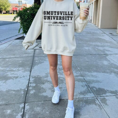 Smutsville University Good Girl Major I'd Rather Be Reading Smut Books Sweatshirt image 0