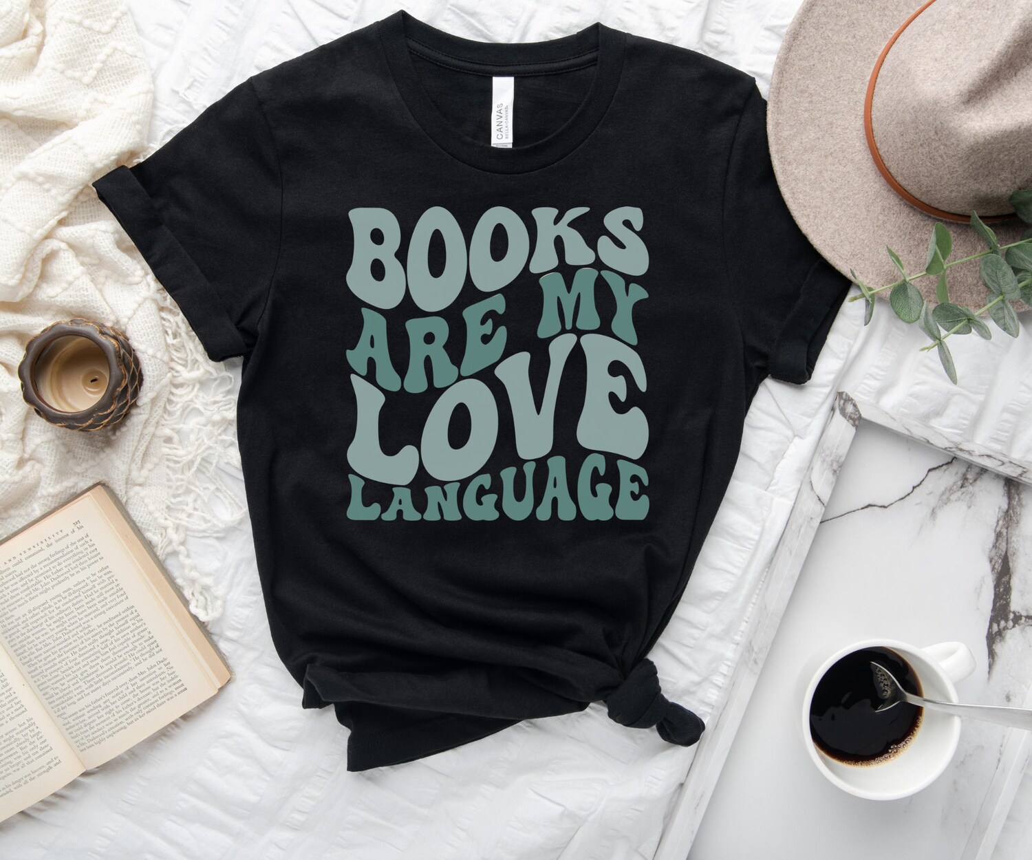 Books Are My Love Language Reading Author Teacher Librarian Literacy Shirt image 4