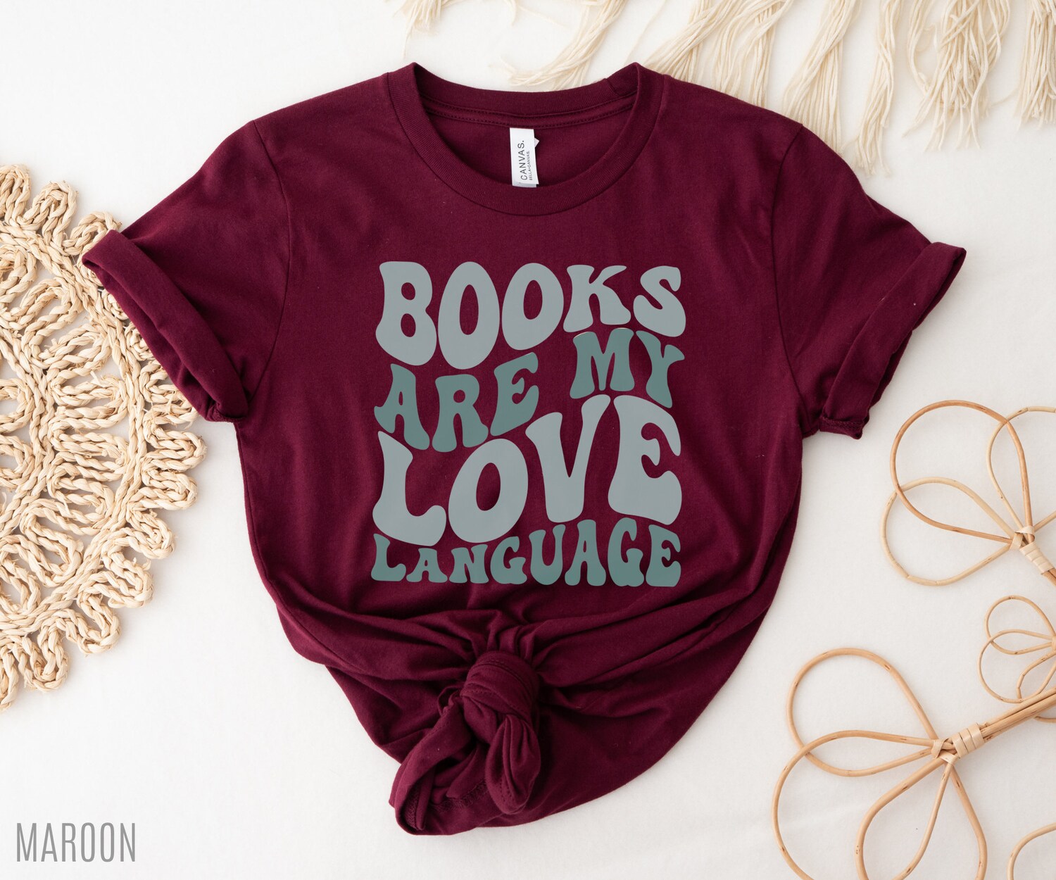 Books Are My Love Language Reading Author Teacher Librarian Literacy Shirt image 2