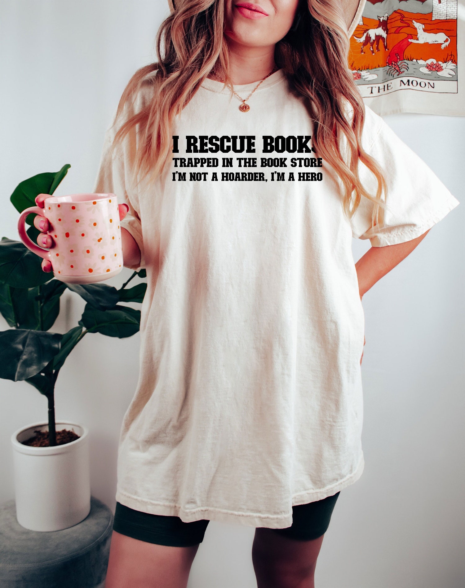 Cute Lover I Rescue Books Trapped In The Store Trendy Librarian Aesthetic Shirt image 1