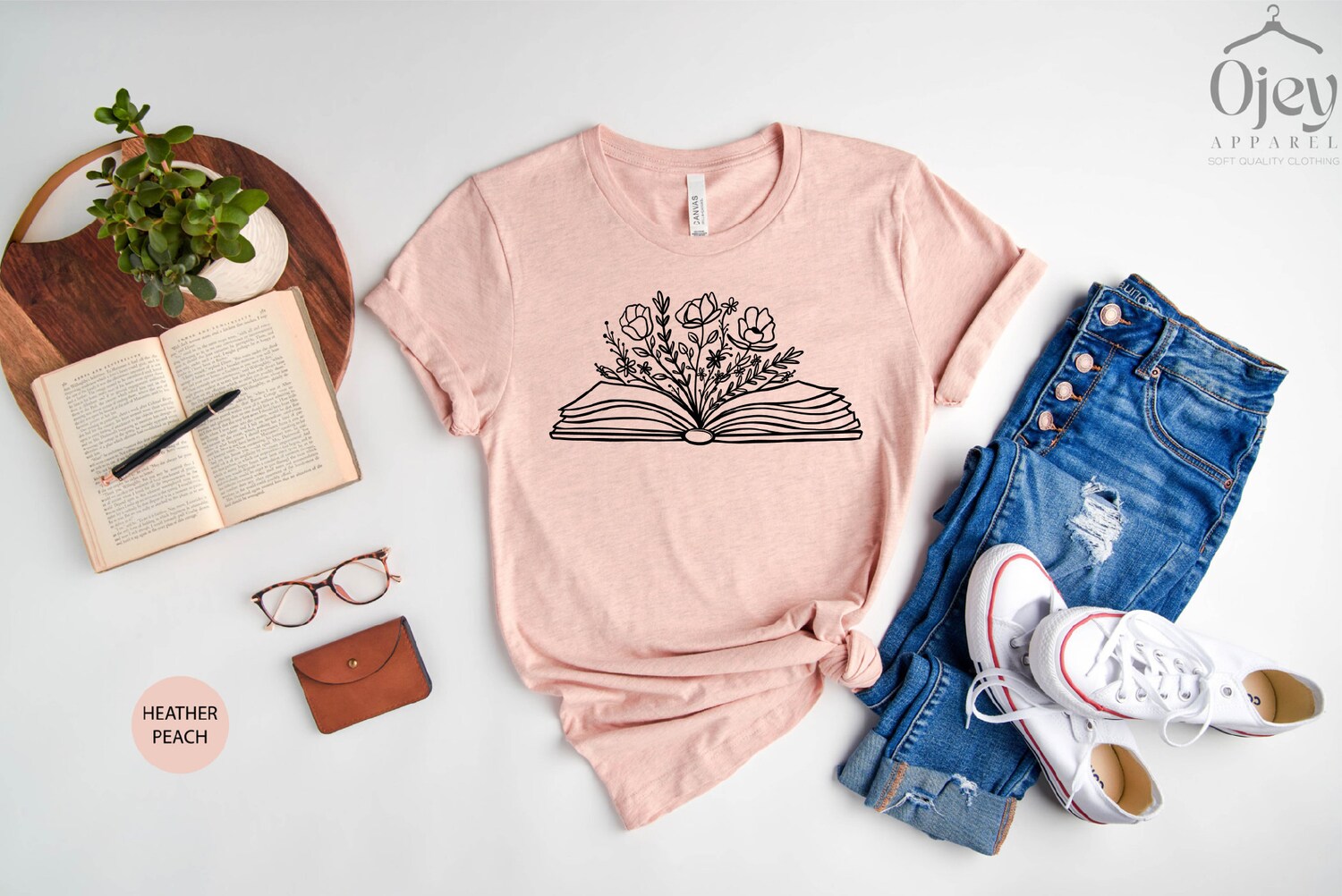 Floral Book Lover Reading Teacher Flower One More Chapter Librarian Shirt image 6