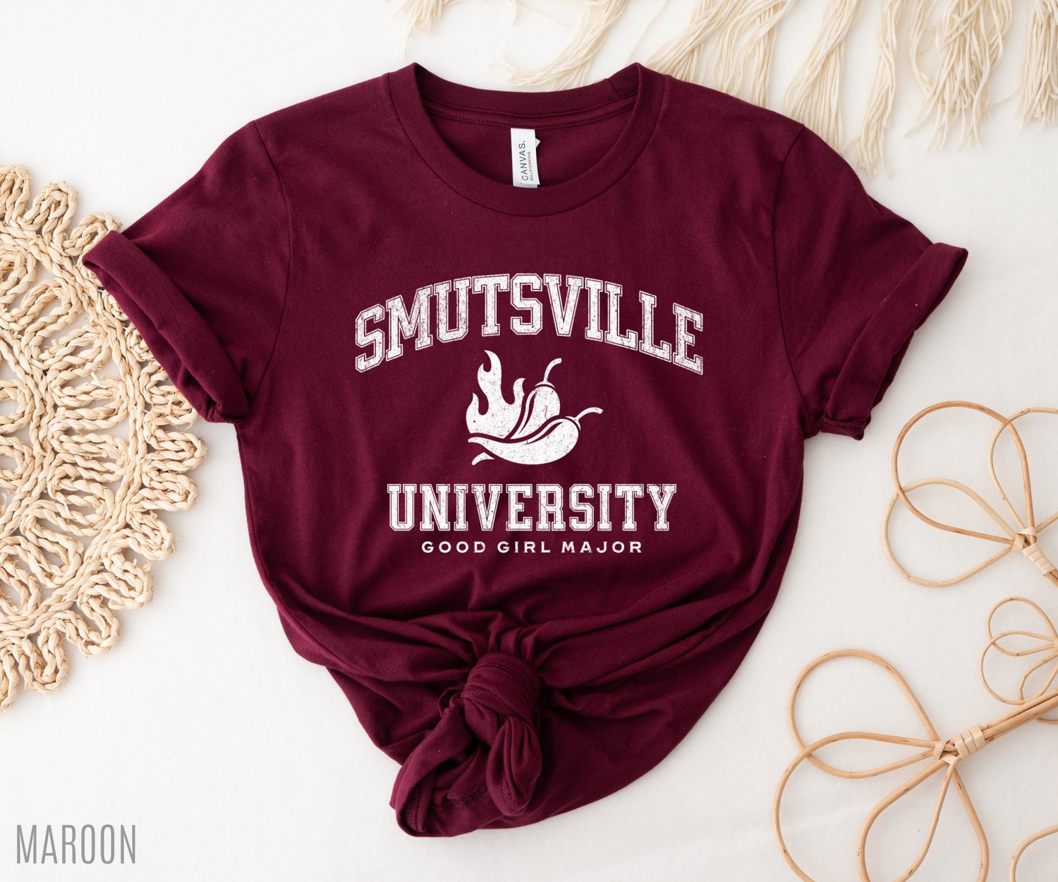 Smutsville University Reader Good Girl Major Spicy Book Lover Smut Romance Reader Shirt image 3