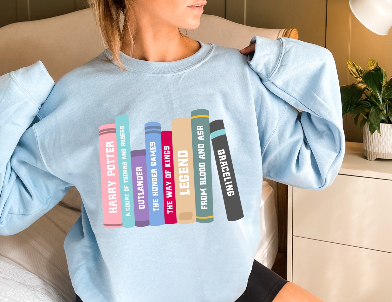 Custom Book Lover Club Cute Funny Women Fandom Novel Series Sweatshirt image 5