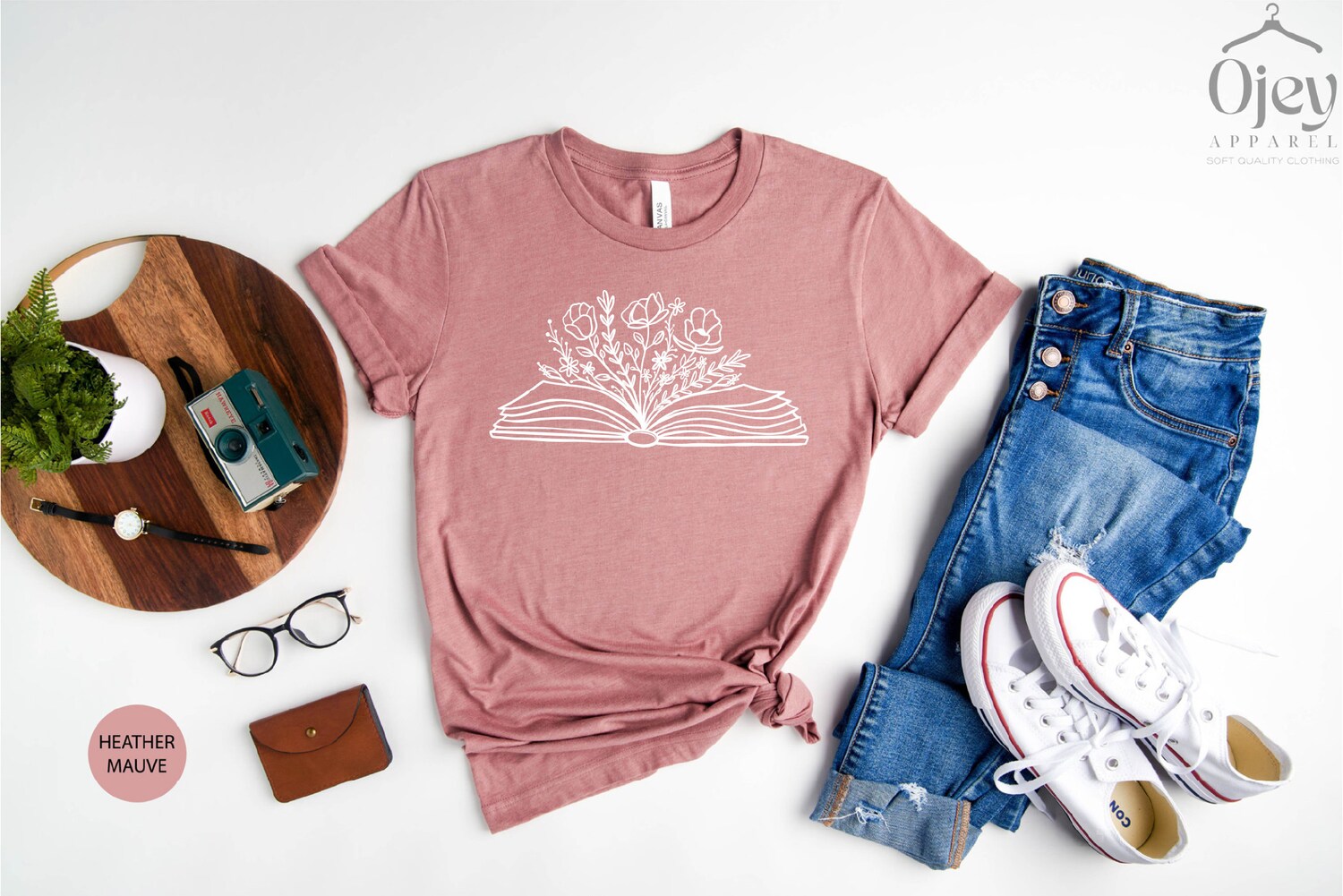 Floral Book Lover Reading Teacher Flower One More Chapter Librarian Shirt image 2