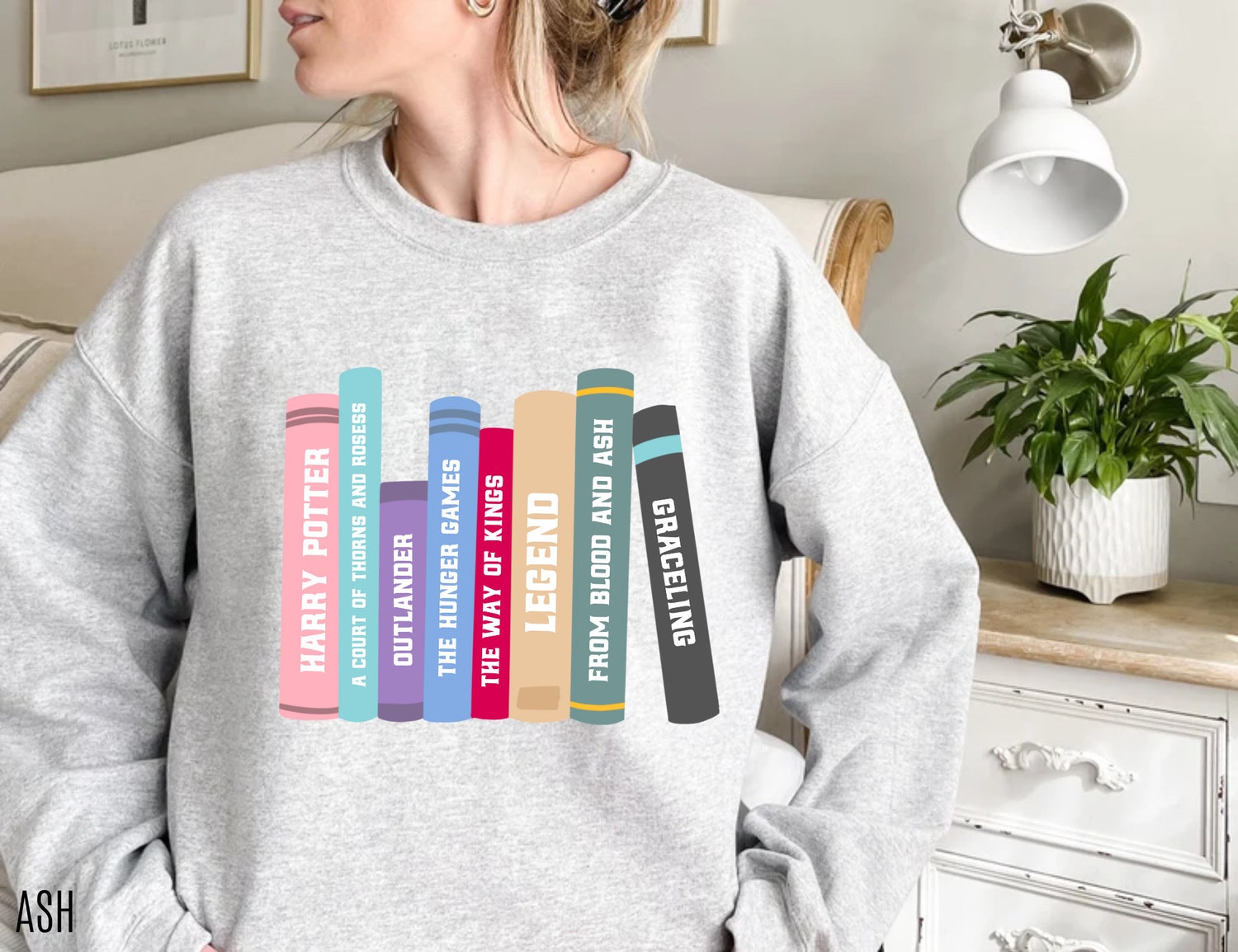 Custom Book Lover Club Cute Funny Women Fandom Novel Series Sweatshirt image 1