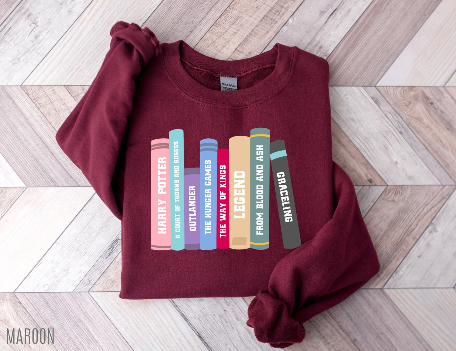 Custom Book Lover Club Cute Funny Women Fandom Novel Series Sweatshirt image 4