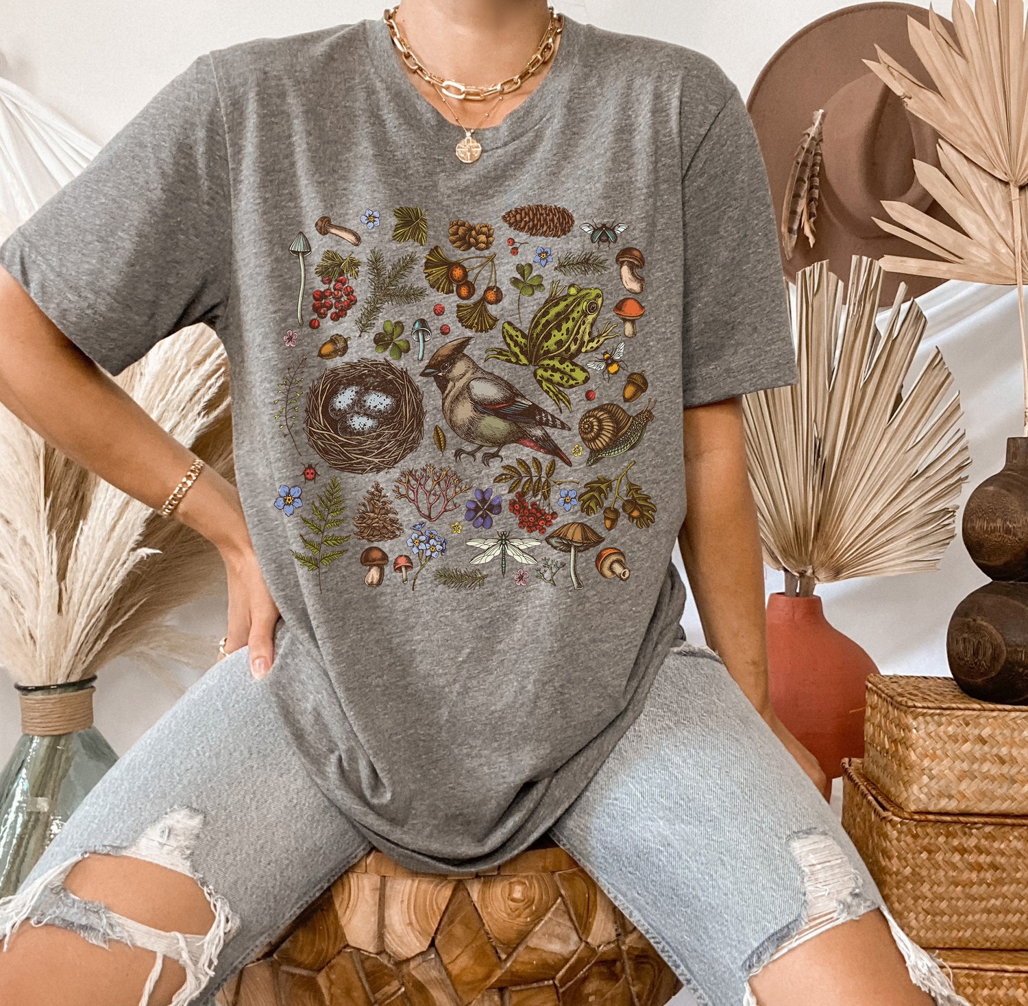 Cottagecore Homeschool Nature Charlotte Mason Outdoor Aesthetic Crunchy Bookish Shirt image 3