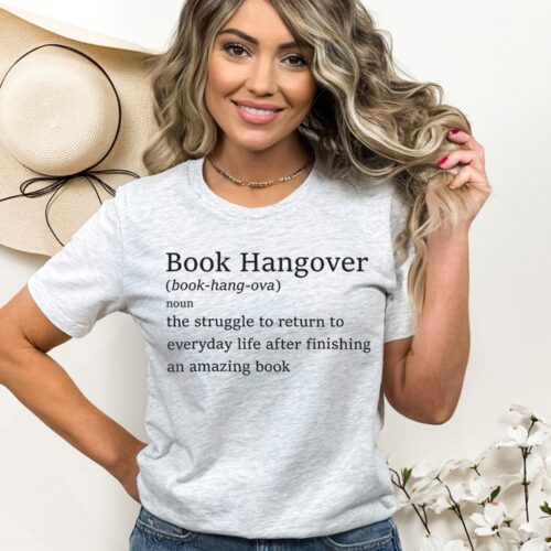 Book Hangover Definition Lover Saying Teacher Librarian Literacy Shirt image 0