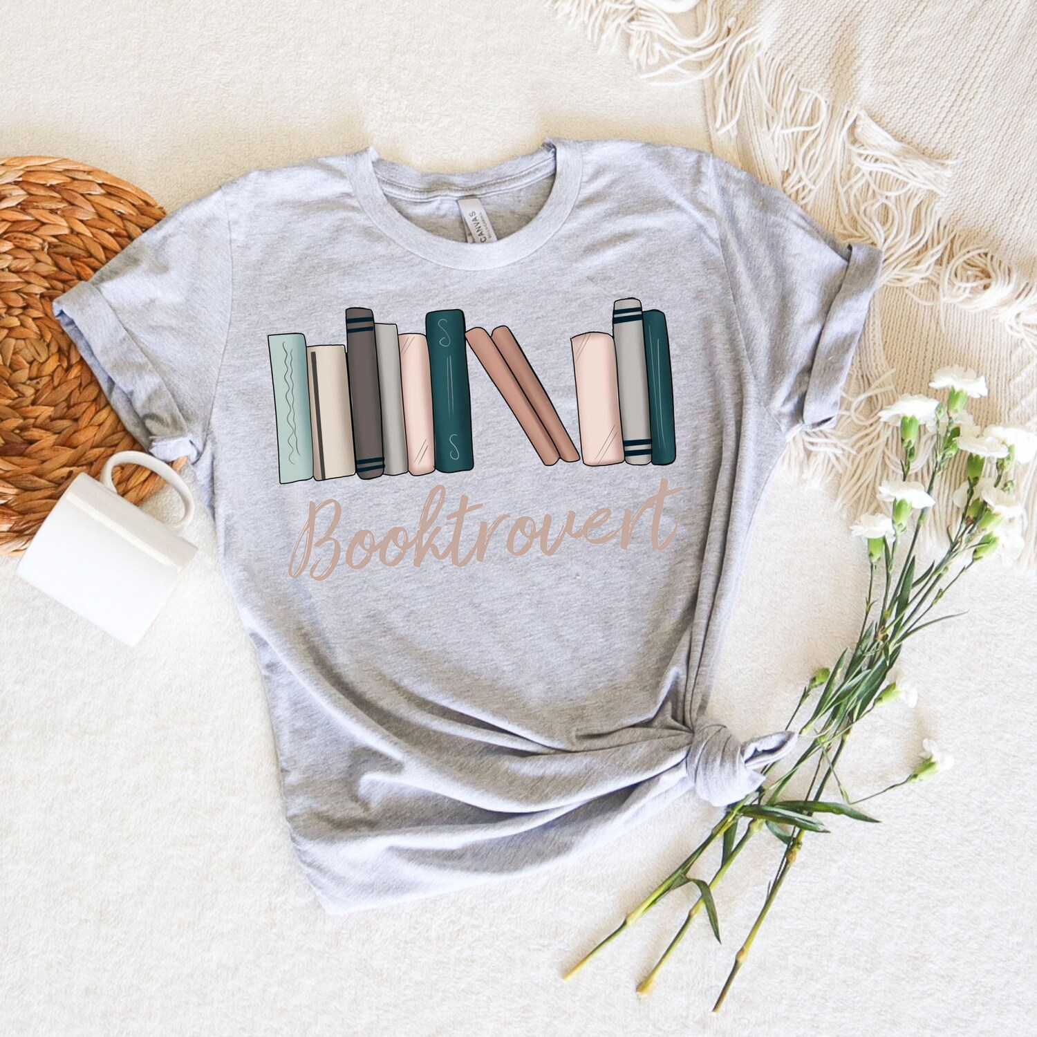 Booktrovert Lover Cute Librarian Teacher Nerd Literature Romance Shirt image 3