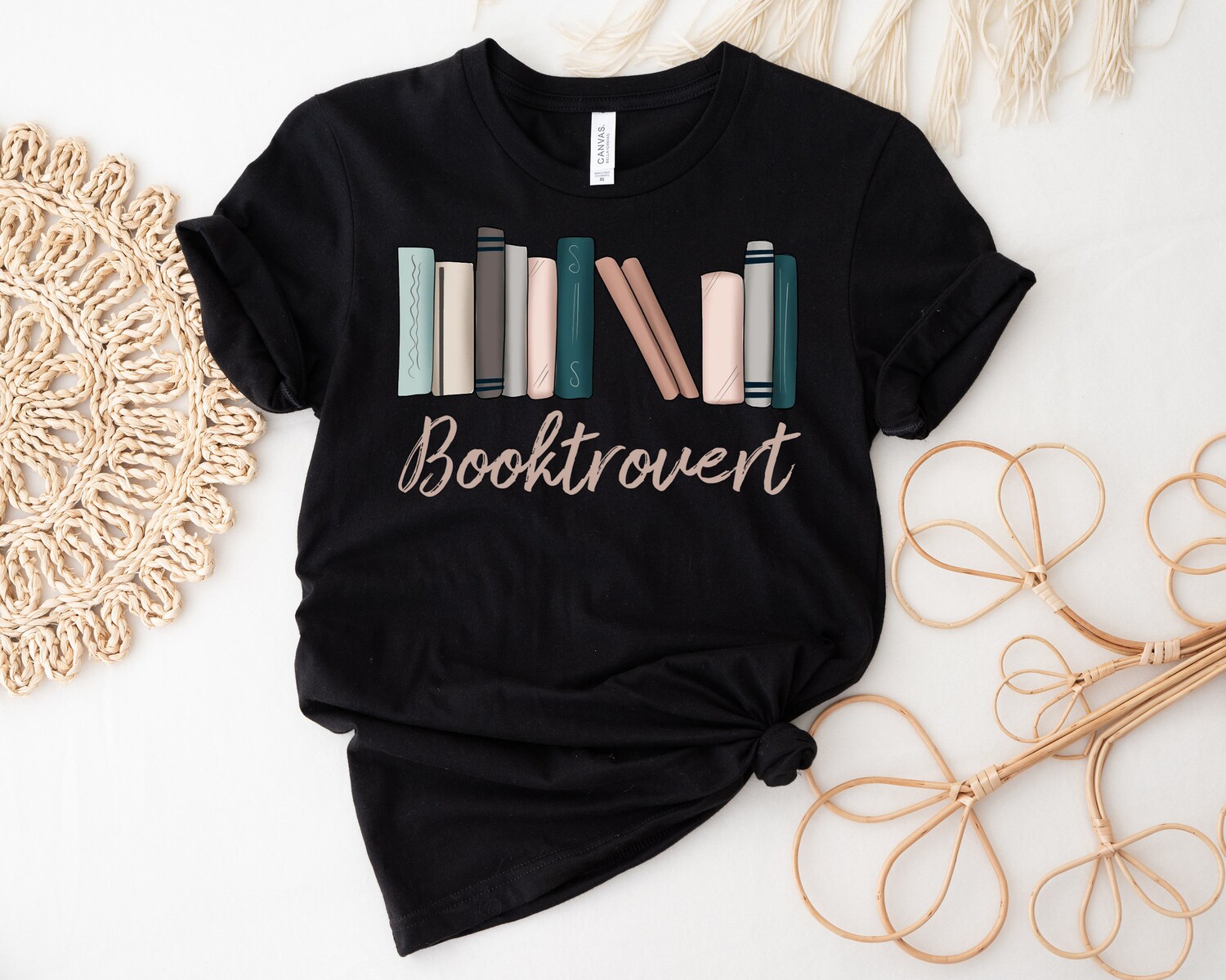 Booktrovert Lover Cute Librarian Teacher Nerd Literature Romance Shirt image 4