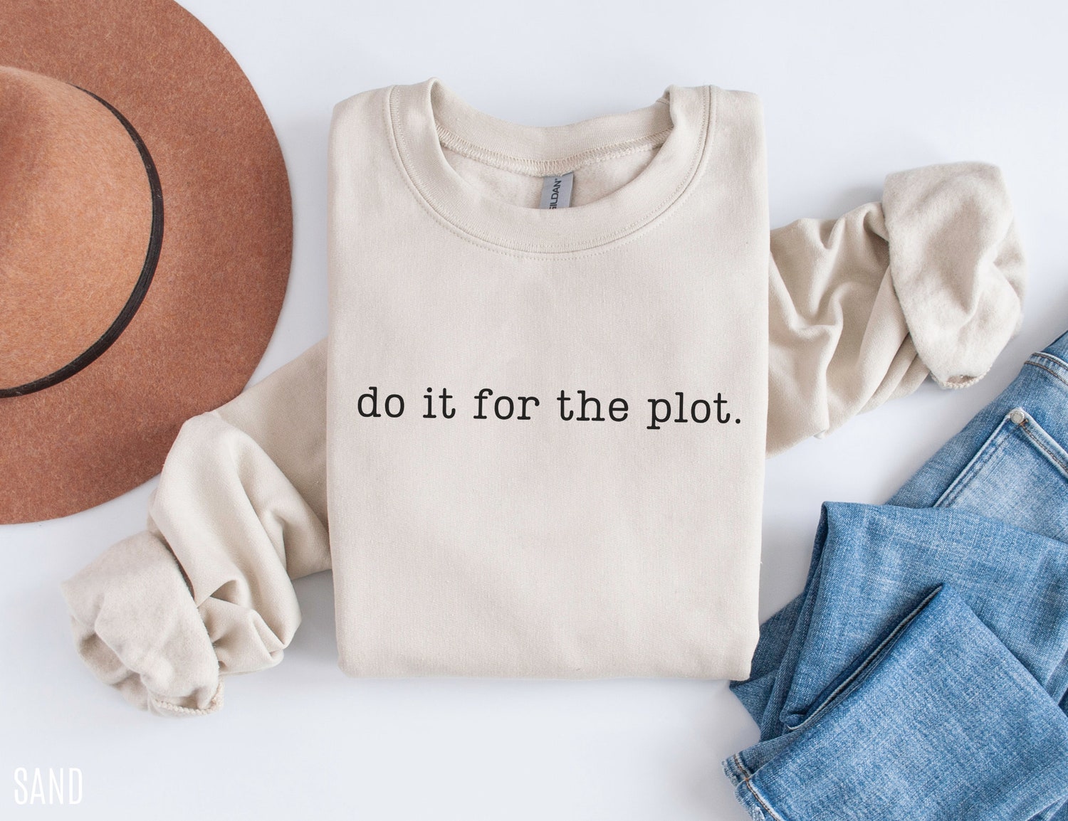 Do It For The Plot Author Writer Book Lover Future Bestselling Sweatshirt image 4