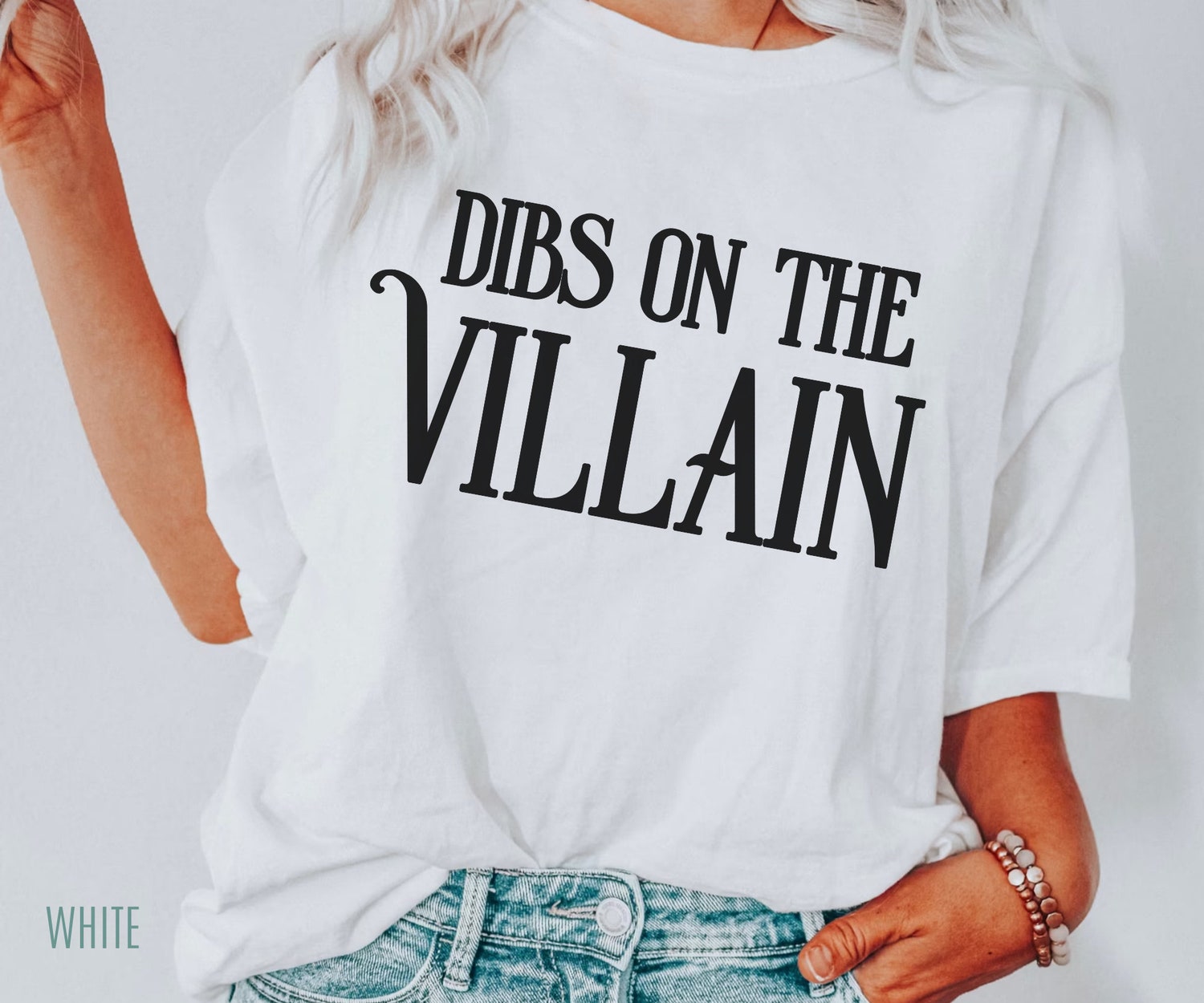 Dibs On The Villain Bookish Reader Lover Dark Romance Reader Spicy Smut Funny Shirt image 2