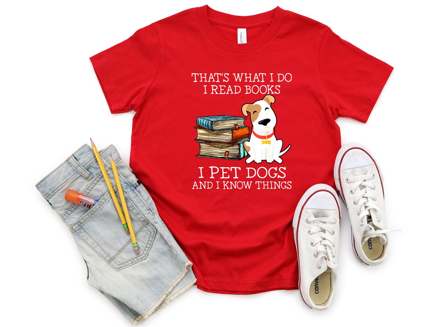 That is What I Do Read Books Pet Dogs Know Things Lady Grandma Cute Shirt image 3