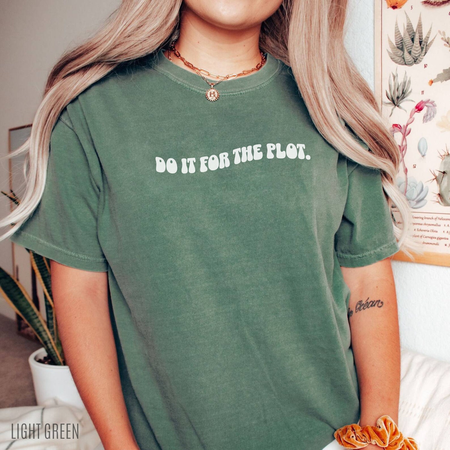 Do It For The Plot Author Novel Writer Future Bestselling Book Librarian Shirt image 2