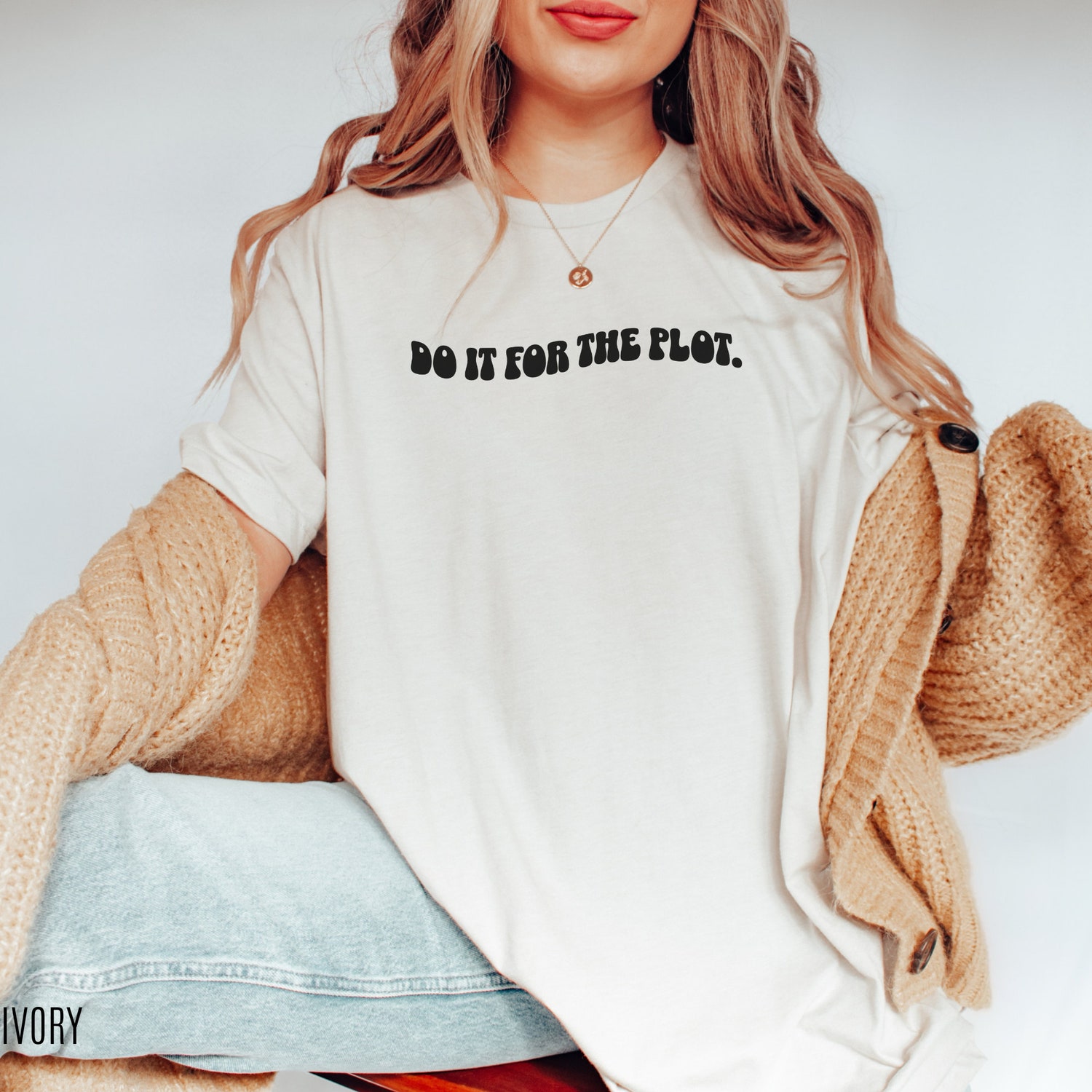 Do It For The Plot Author Novel Writer Future Bestselling Book Librarian Shirt image 3