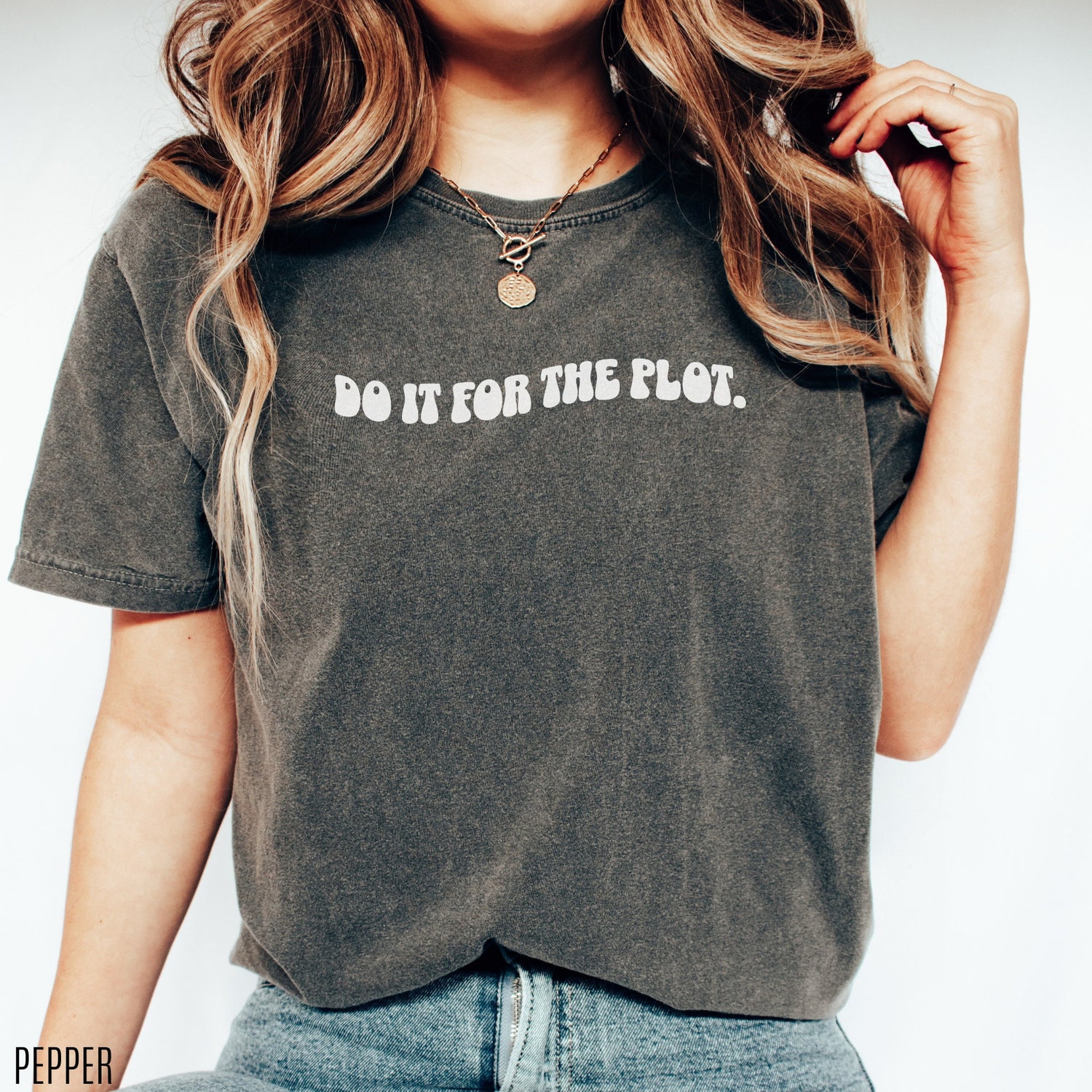 Do It For The Plot Author Novel Writer Future Bestselling Book Librarian Shirt image 1