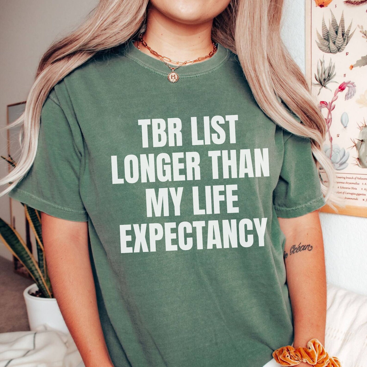 TBR List Longer Than My Life Expectancy Book Lover Reading Literary Shirt image 5