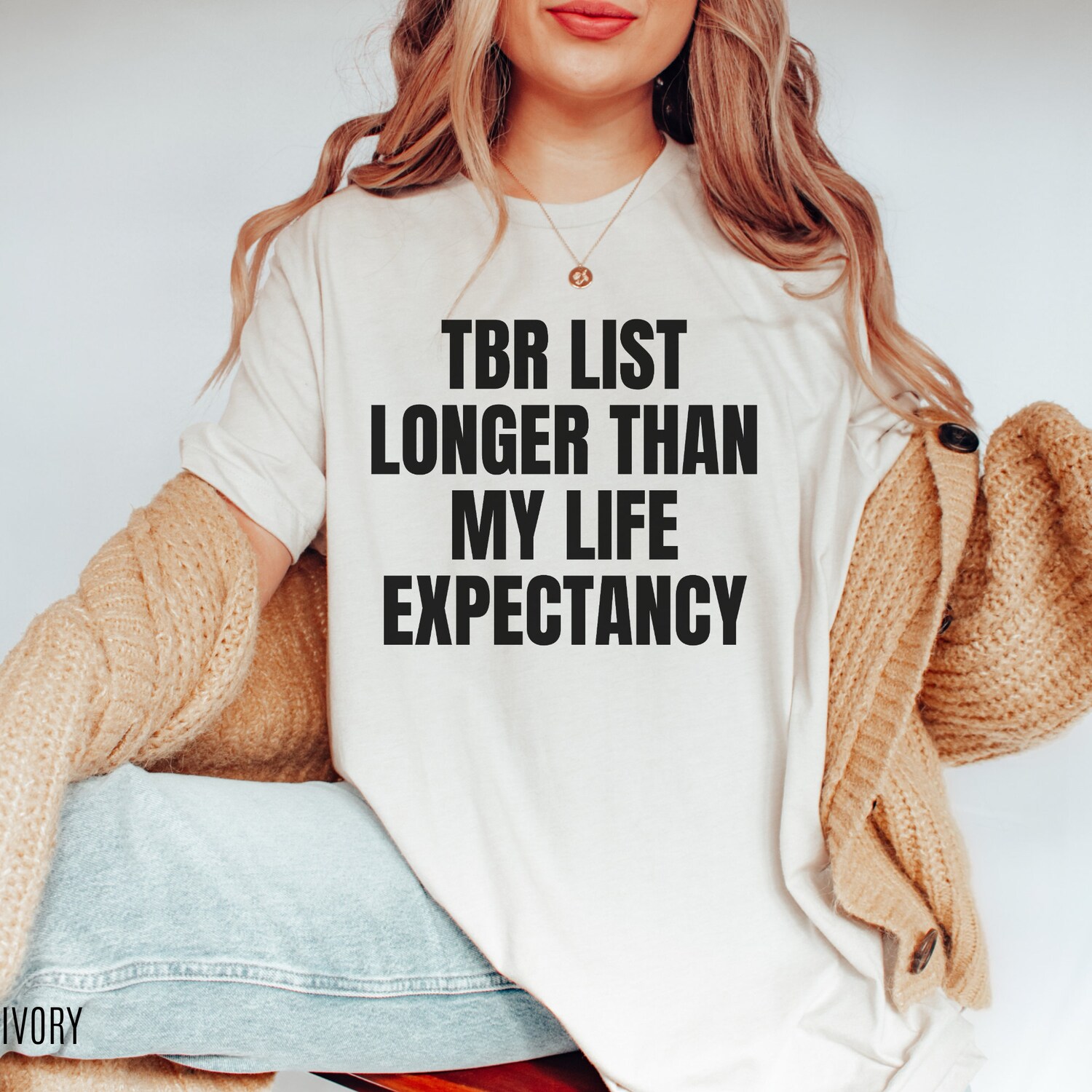 TBR List Longer Than My Life Expectancy Book Lover Reading Literary Shirt image 3