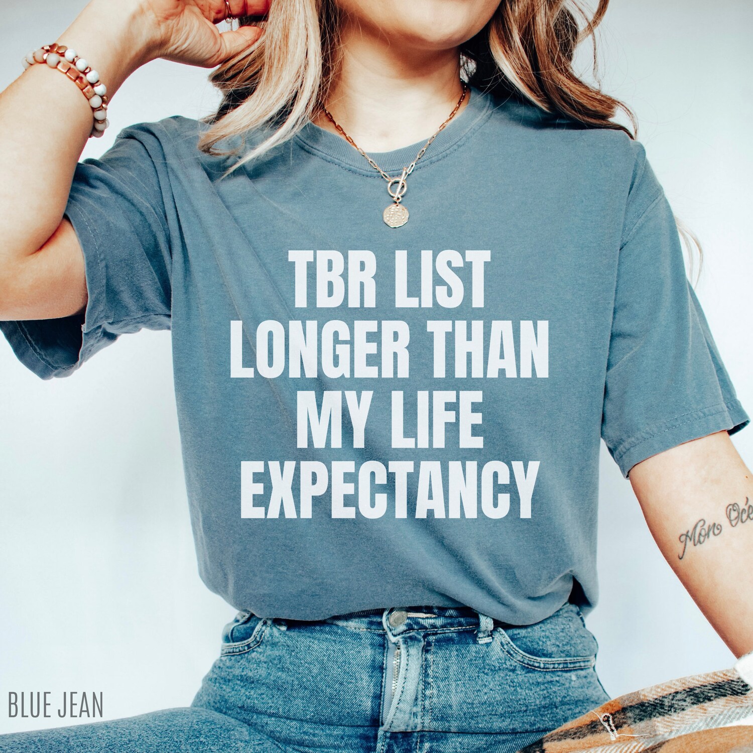 TBR List Longer Than My Life Expectancy Book Lover Reading Literary Shirt image 2