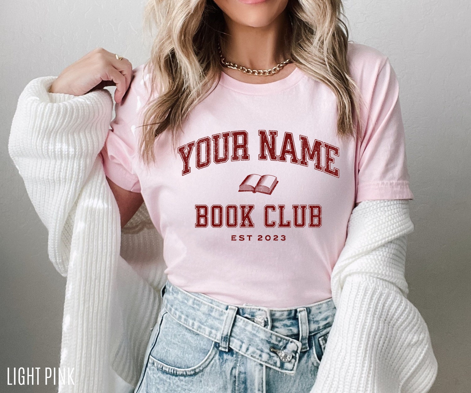 Custom Book Club Reading Name Teacher Librarian Literature Women Shirt image 2