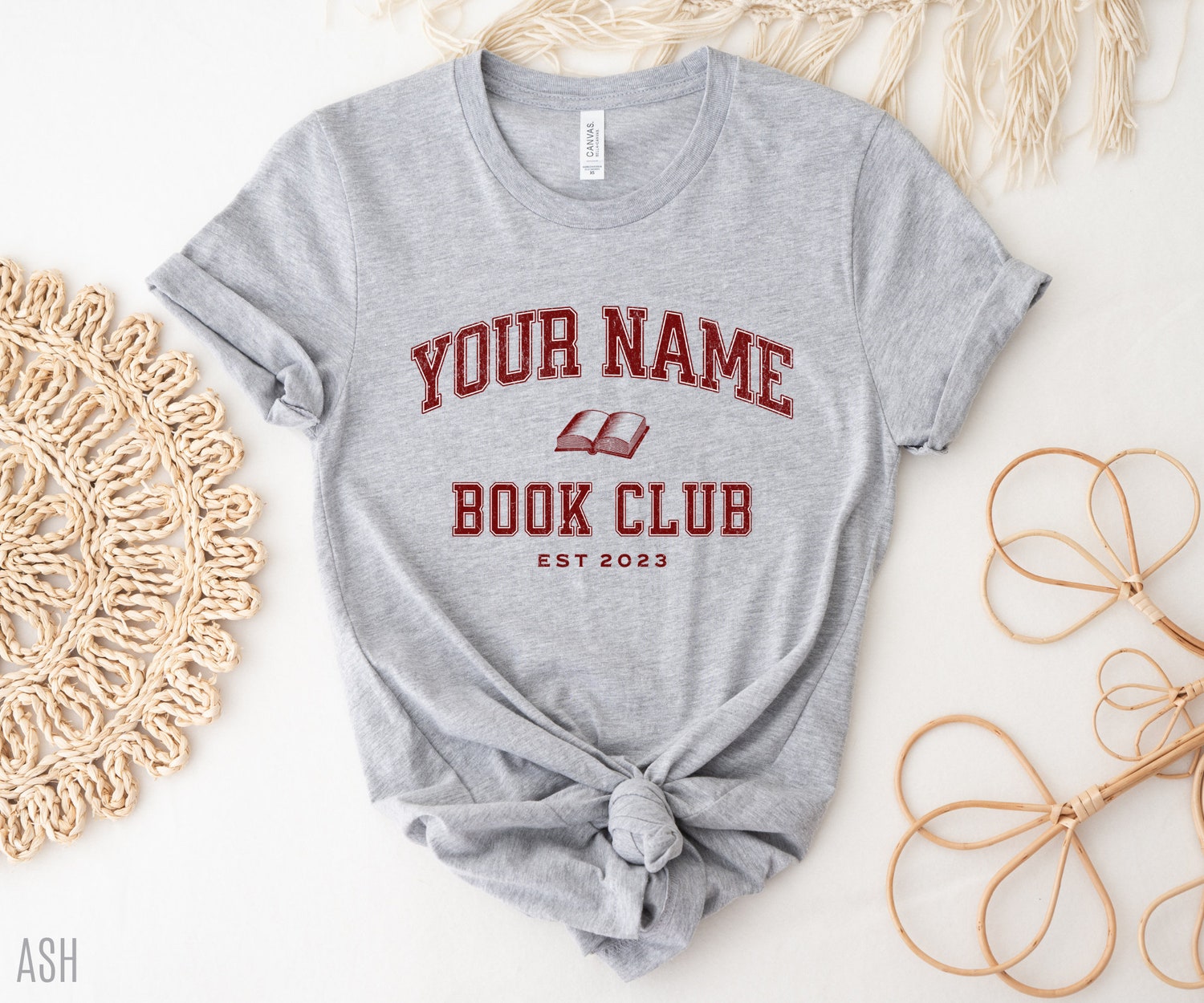 Custom Book Club Reading Name Teacher Librarian Literature Women Shirt image 3