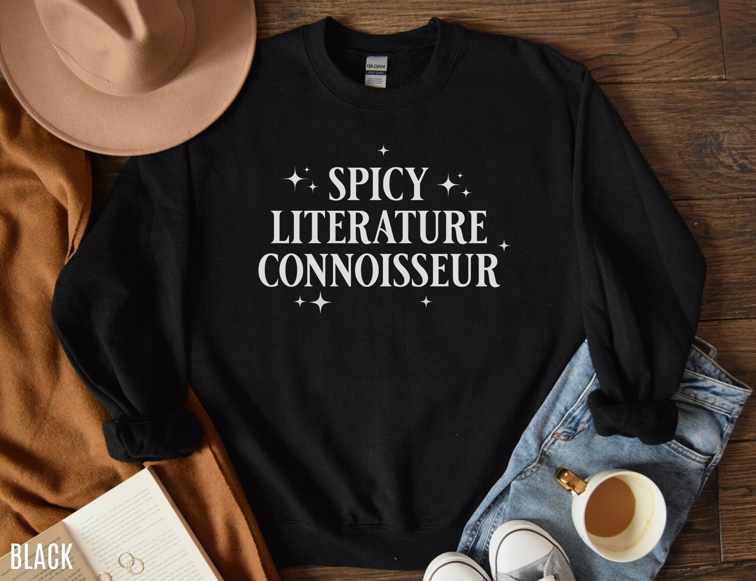 Smut Spicy Literature Connoisseur Book Lover Romance Reader Sweatshirt image 1