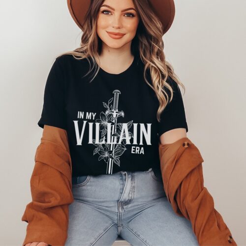 In My Villain Era Lover Dark Romance Reader Spicy Book Fandom Floral Shirt image 0