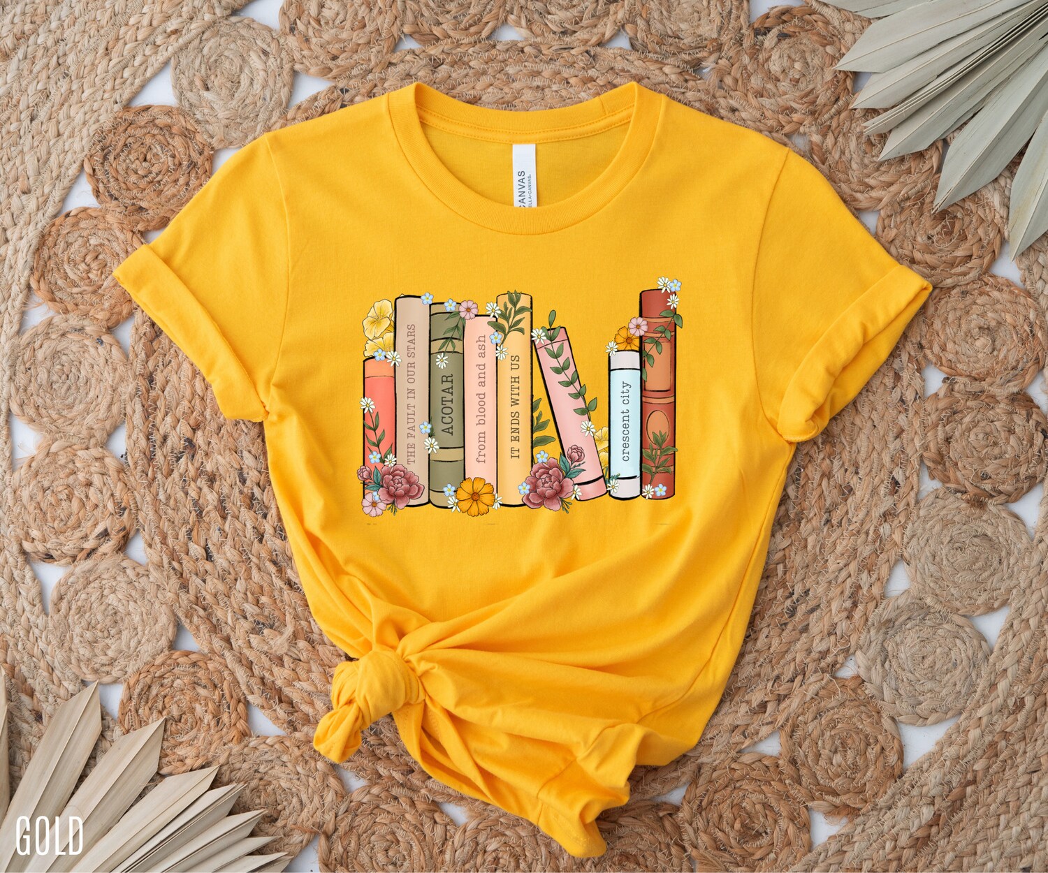 Custom Bookshelf Personalized Club Flowers Floral Librarian Nerd Sweatshirt image 4