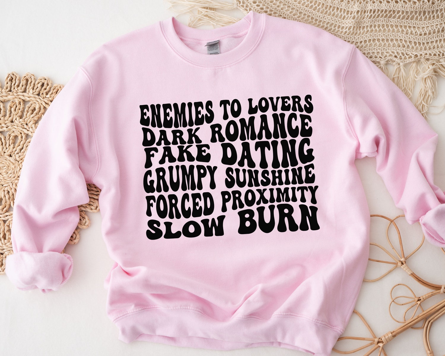 Dark Romance Enemies To Lover Book Tropes Reader Smut Spicy Sweatshirt image 2