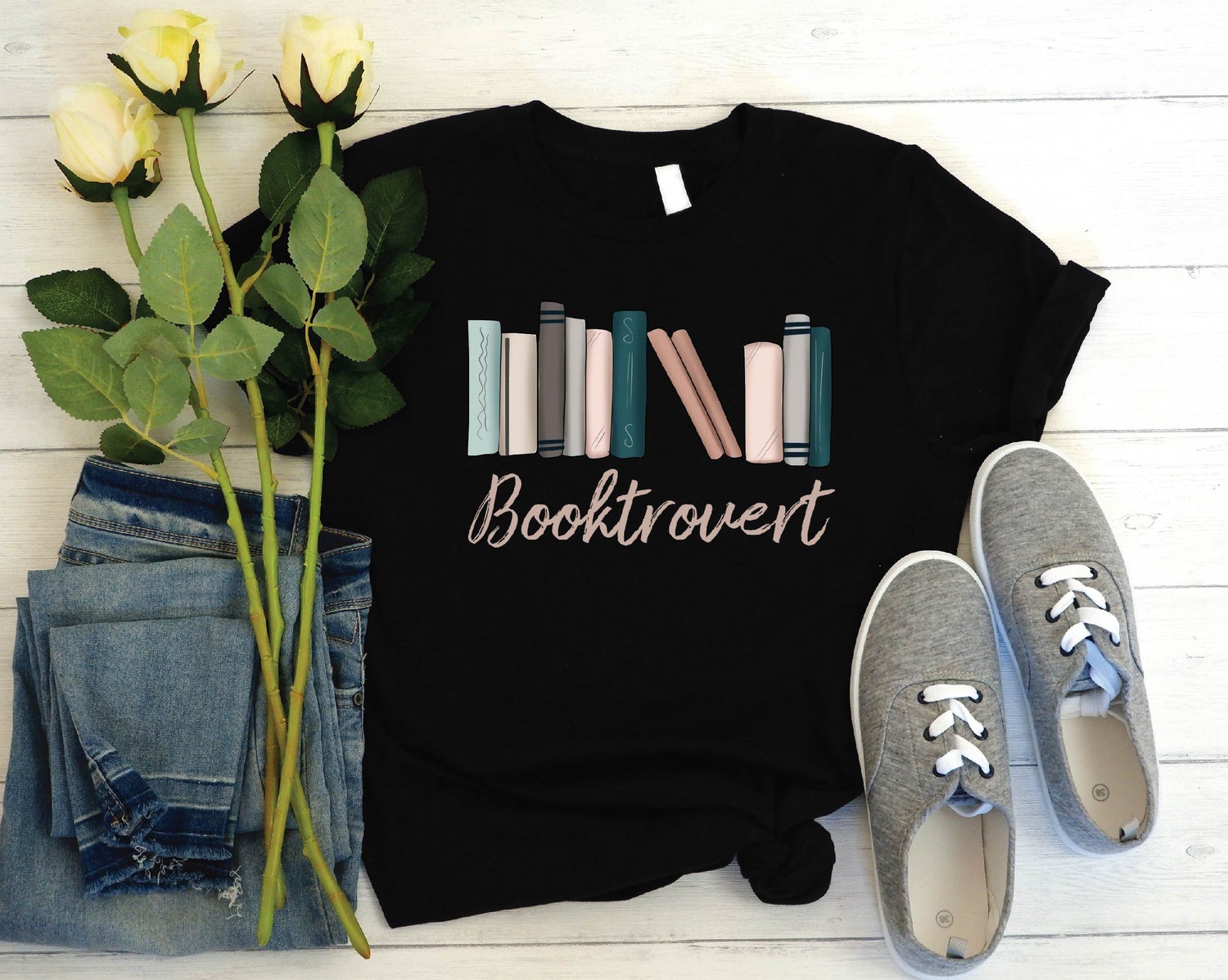 Booktrovert Library Shirt Bookish Graduation Gift Senior 2023 Family Shirts image 3