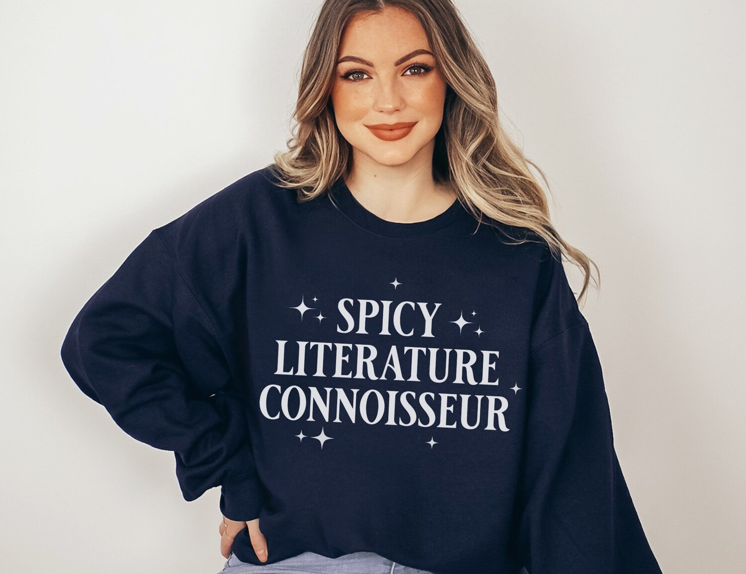 Smut Spicy Literature Connoisseur Book Lover Romance Reader Sweatshirt image 3