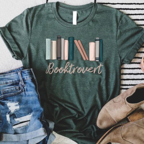 Booktrovert Library Shirt Bookish Graduation Gift Senior 2023 Family Shirts image 0