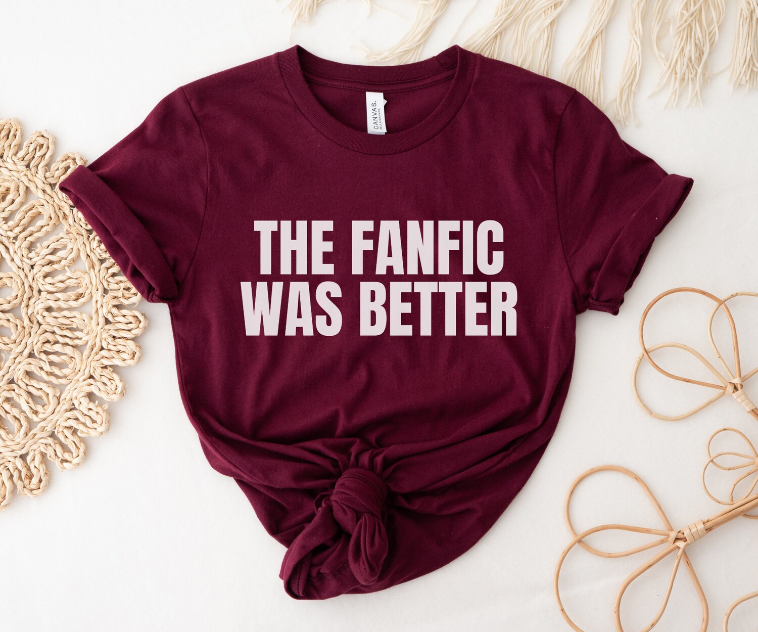 The Fanfic Was Better Reading Book Lover Fiction Writer Literature Shirt image 4