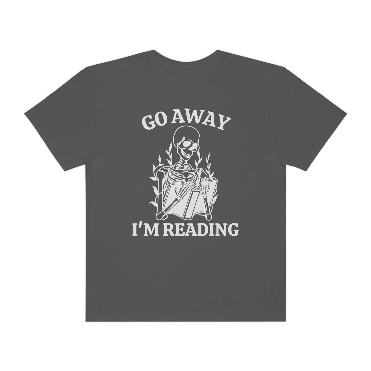 Go Away I'm Reading Skeleton Fall Death By TBR Bookish Halloween Shirt image 6