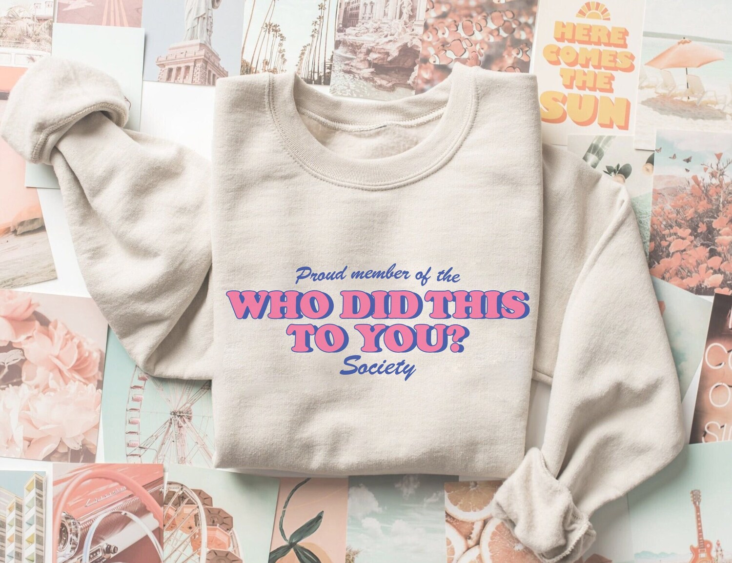 Who Did This To You Bookish Smut Reader Lover Dark Romance Spicy Sweatshirt image 1