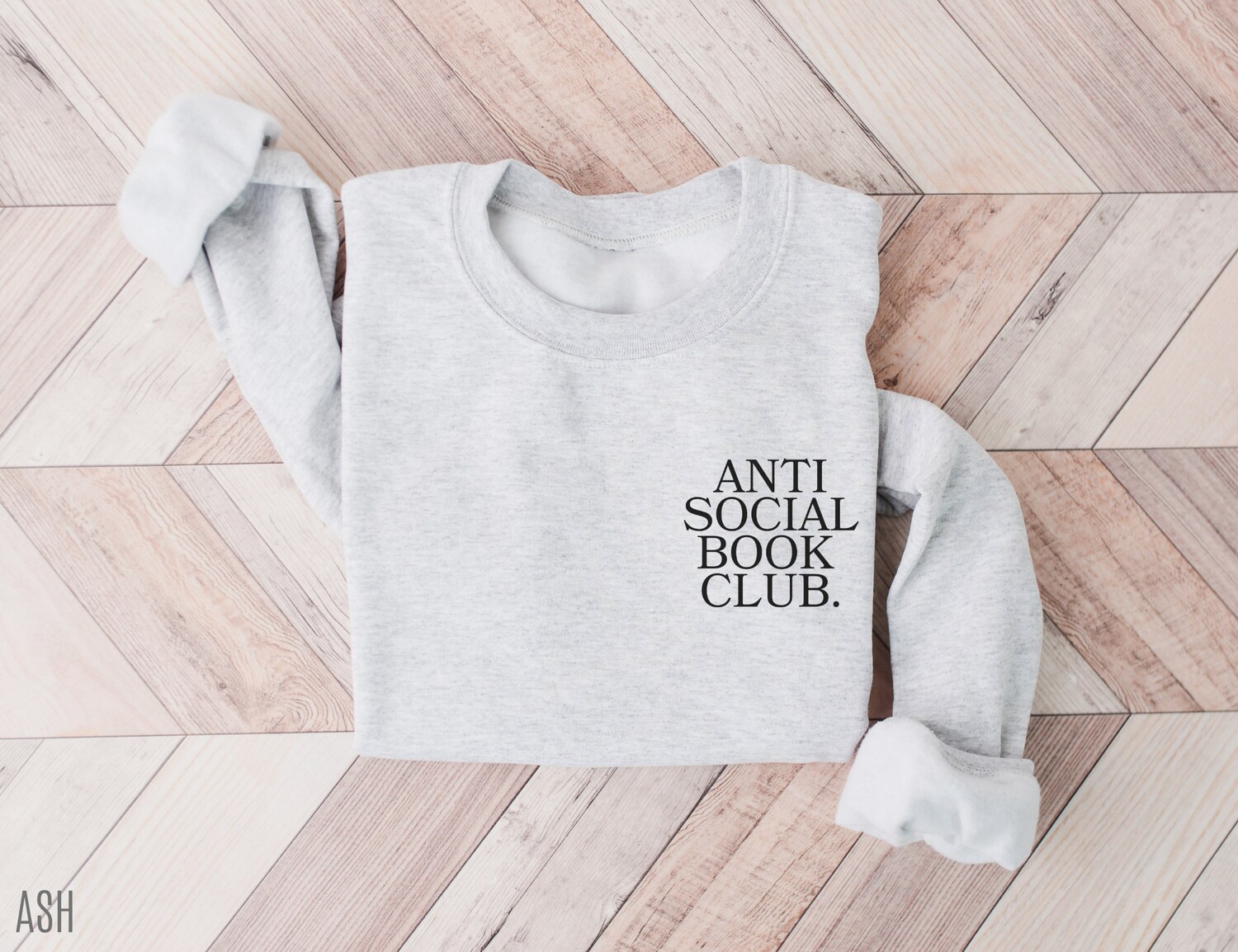 Anti Social Book Club Reader Lover Introvert Nerd Literature Sweatshirt image 4