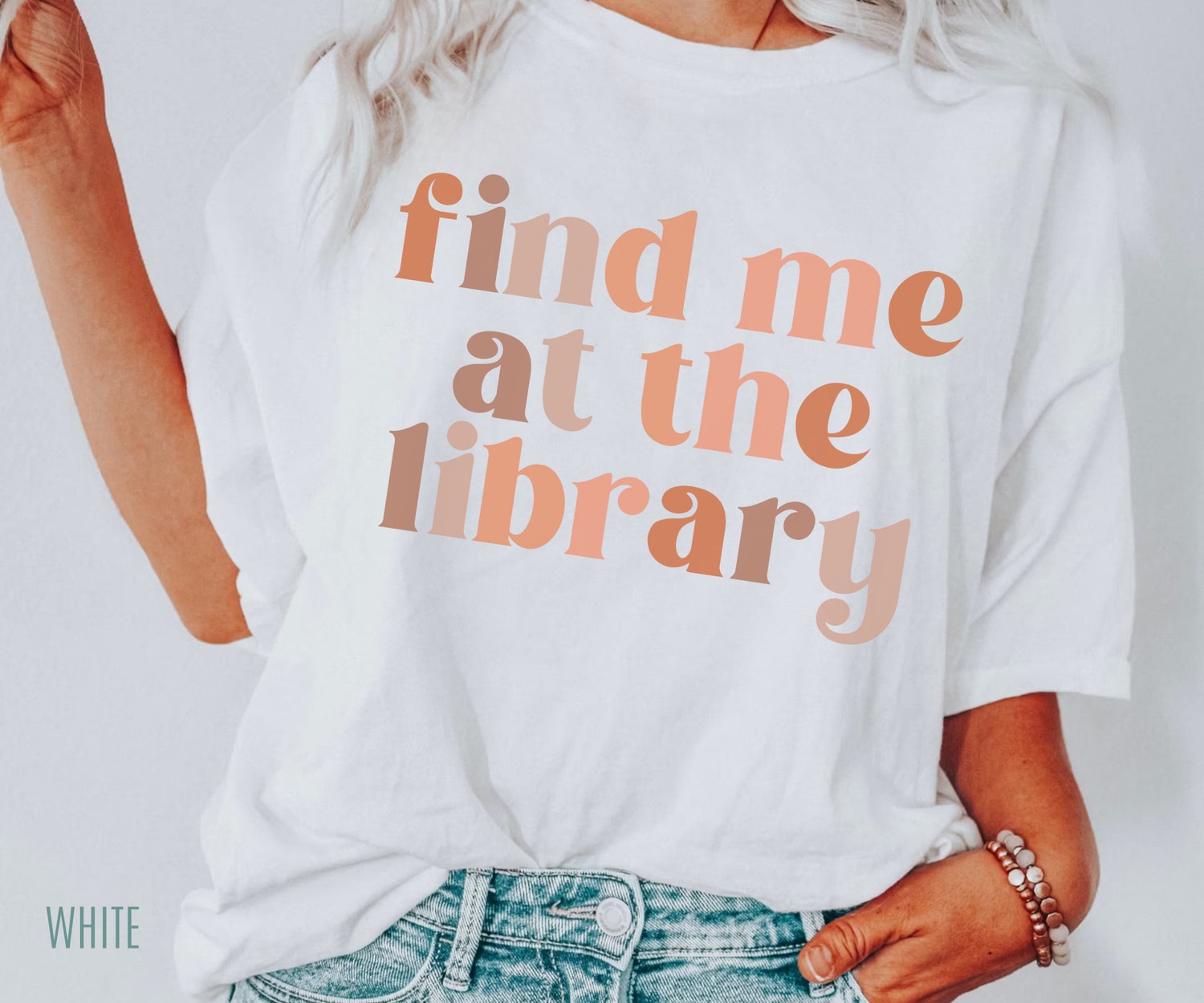 Find Me At The Library Bookish Lover Funny School Nerd Literature Shirt image 2