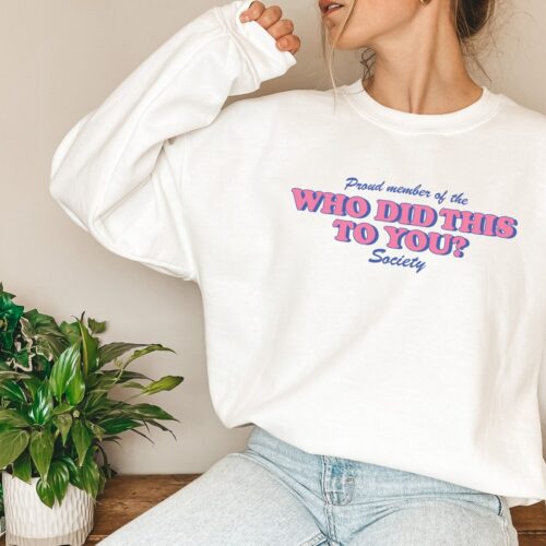 Who Did This To You Bookish Smut Reader Lover Dark Romance Spicy Sweatshirt image 0