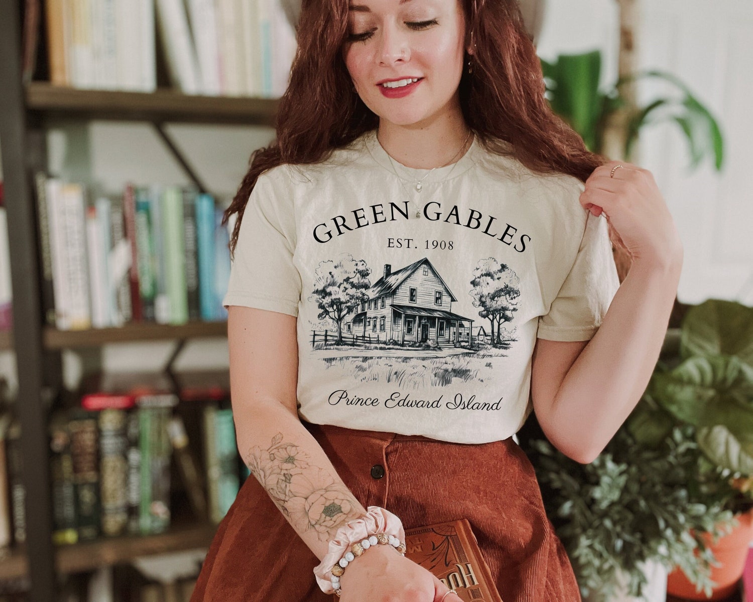 Light Academia Green Gables Fandom Reading Bookish Literature Prince Edward Island Shirt image 1