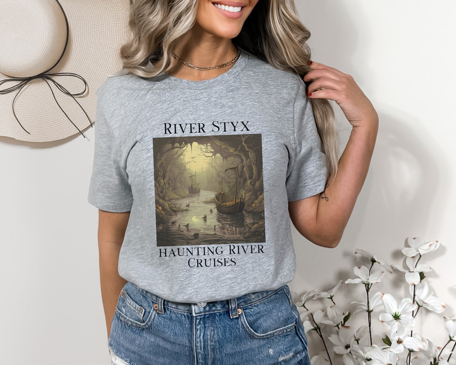 Dark Academia River Styx Greek Mythology God Bookish Literature Lover Shirt image 2