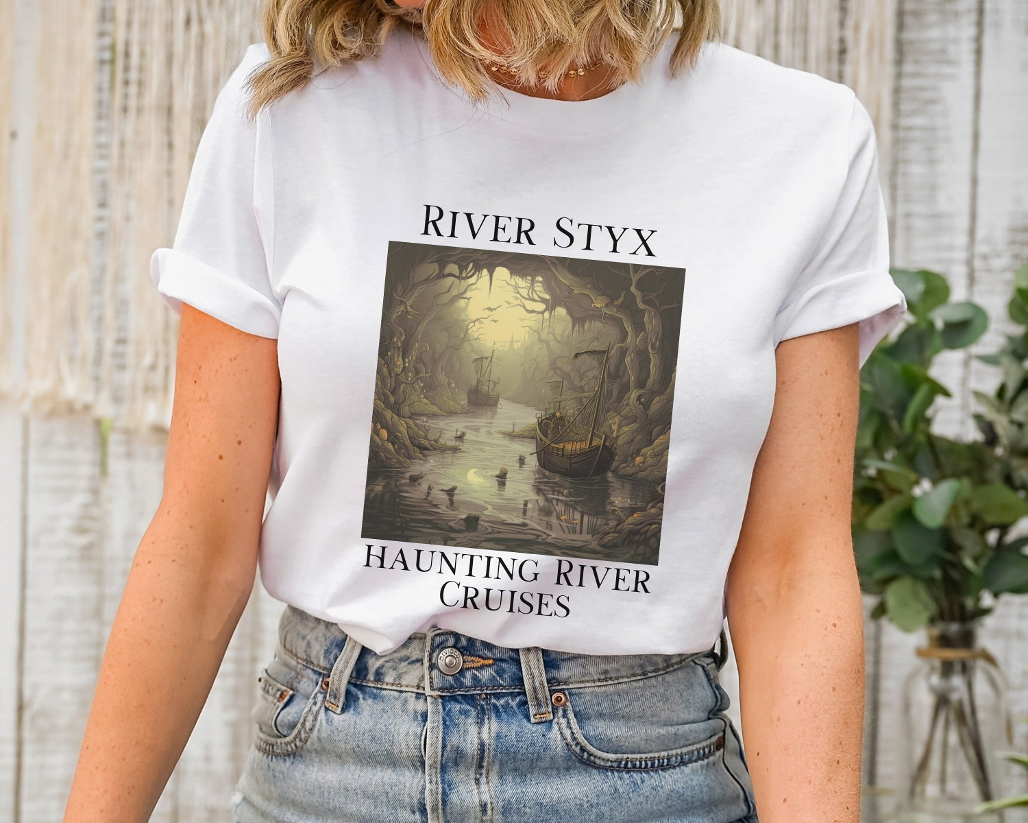 Dark Academia River Styx Greek Mythology God Bookish Literature Lover Shirt image 3