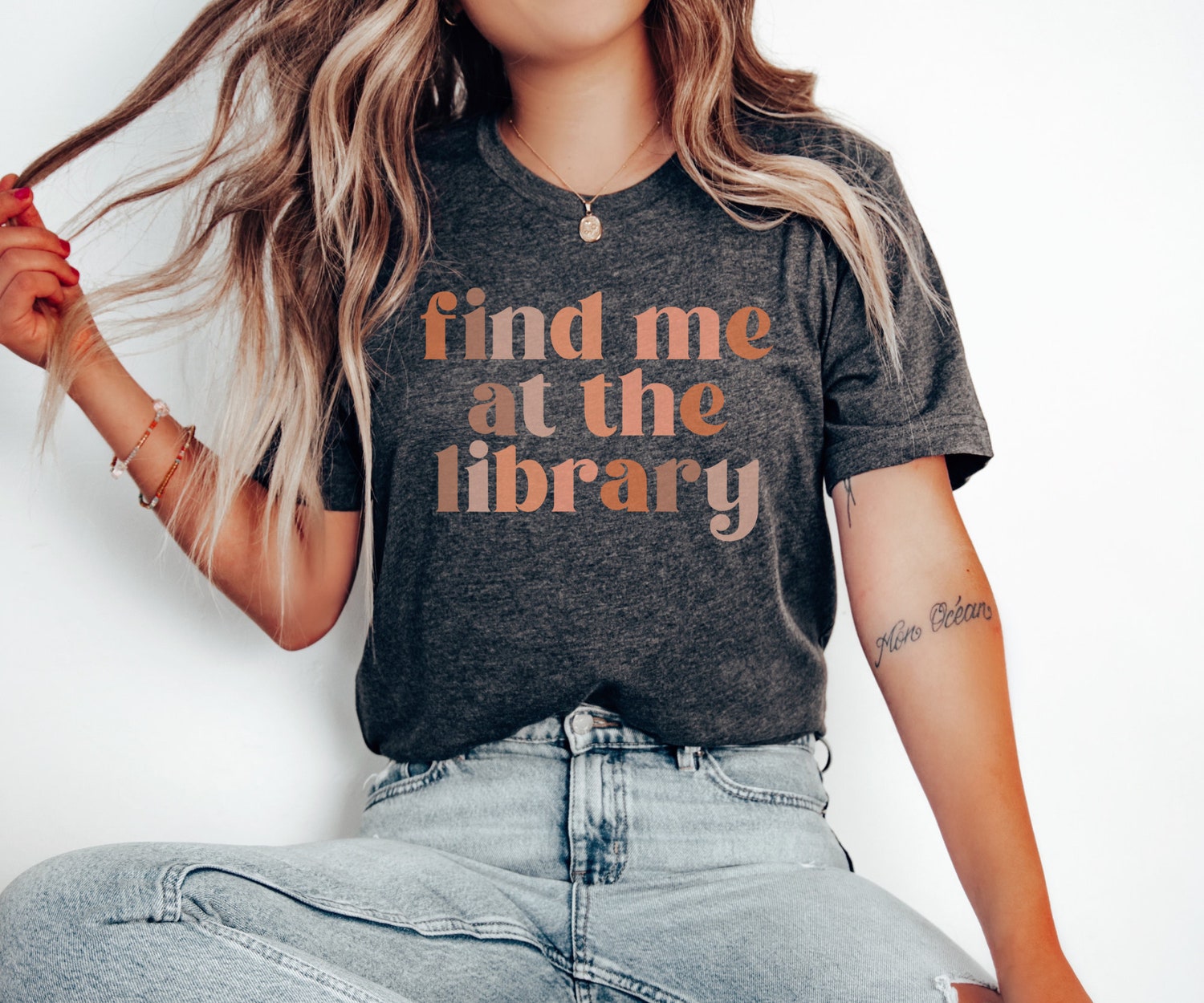 Find Me At The Library Bookish Lover Funny School Nerd Literature Shirt image 4