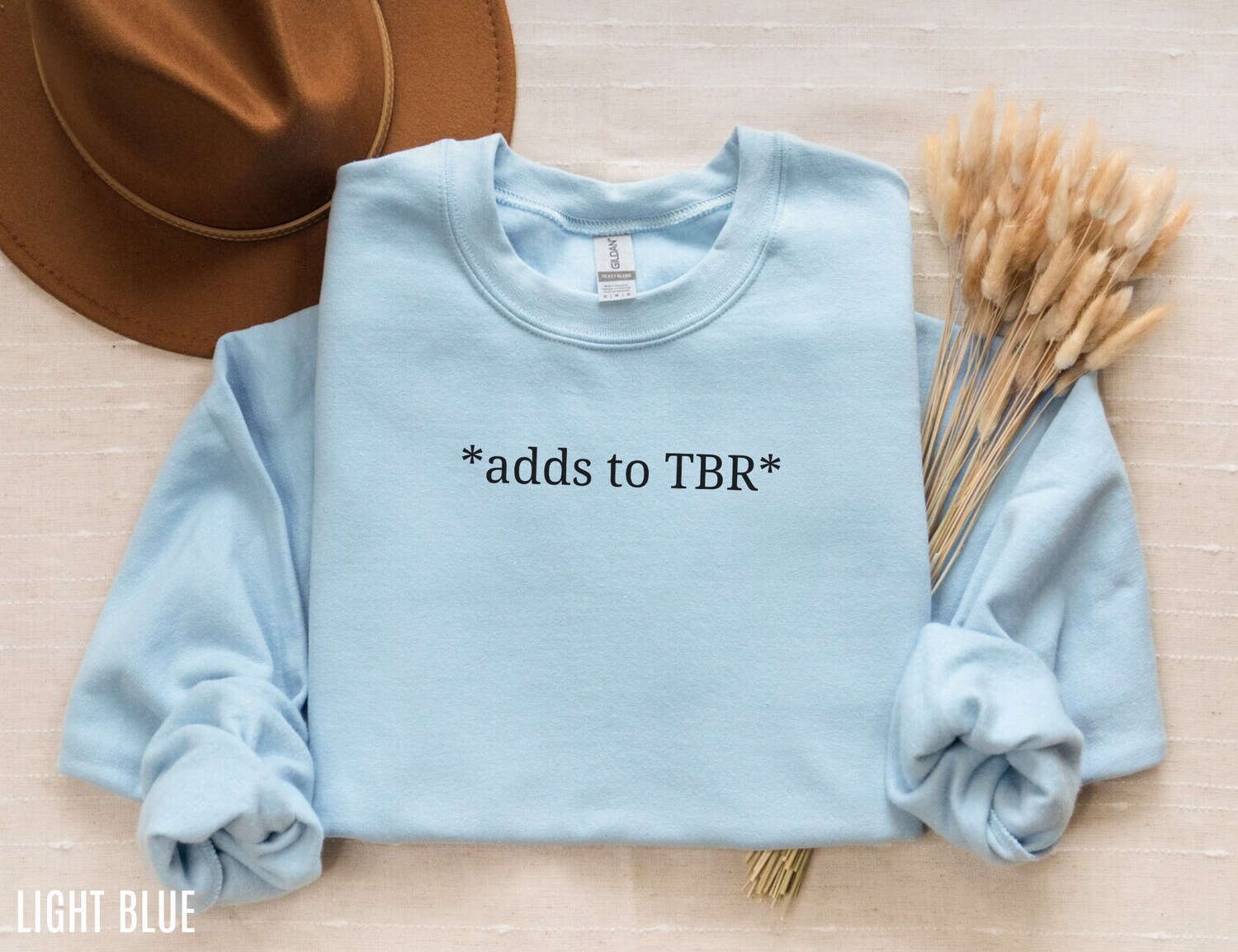 Adds To TBR Book Lover Funny Reading Pile Librarian Teacher Sweatshirt image 5