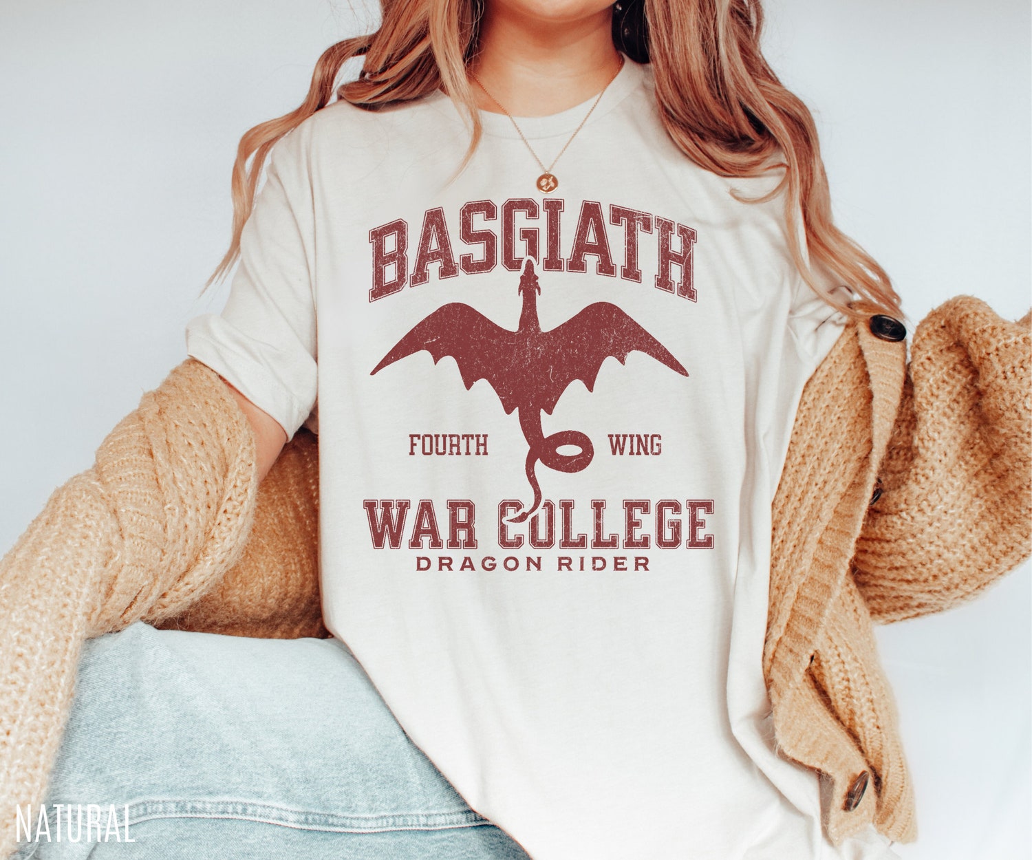 Fourth Wing Basgiath War College Dragon Rider Fantasy Reader Bookish Rebecca Yarros Shirt image 3